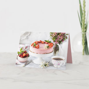 Elegant Birthday Dessert Card