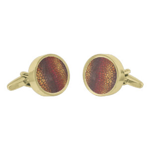 Elegant Birthday Gift Ideas Crocodile Print Cufflinks