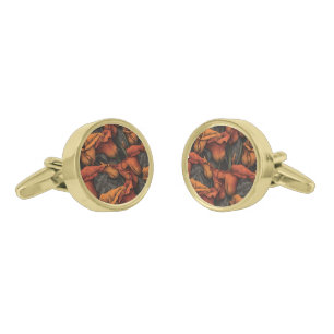 Elegant Birthday Gifts Calla Lilies Motif Cufflinks