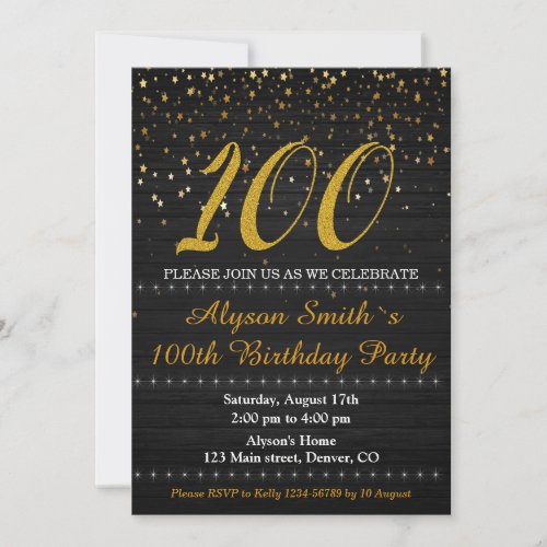 Elegant birthday invitation Adult woman invite
