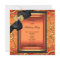 Elegant Birthday Party Black Damask Orange Gold