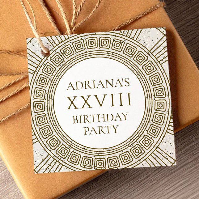 Elegant birthday party  favor tags (Creator Uploaded)