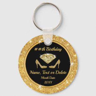Elegant Birthday Party Favors for Adults, Womens Keychain