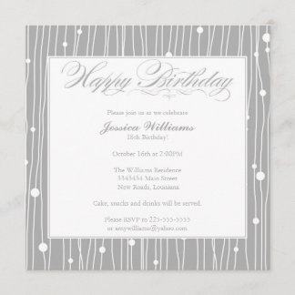 Elegant Birthday Party Invitation