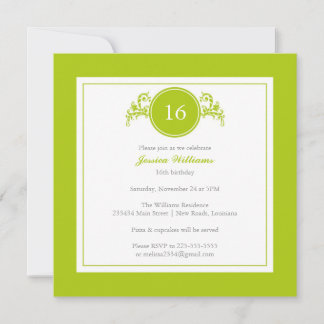 Elegant Birthday Party Invitation