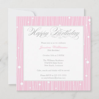 Elegant Birthday Party Invitation