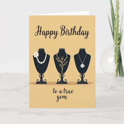 Elegant Birthday Pearl Bloom Card
