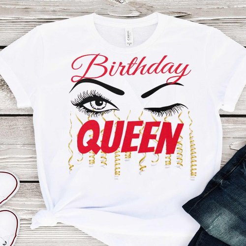 Elegant Birthday Queen 18  21st  30th  40th T_Shirt