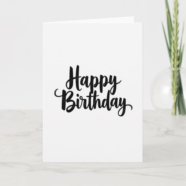 Elegant Birthday Wishes Card (Front)