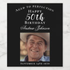 Elegant Black 50 Birthday Aged to Perfection Photo