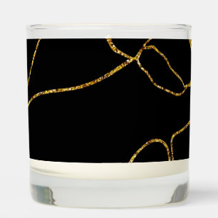 Elegant Black and Black  Scented Candle