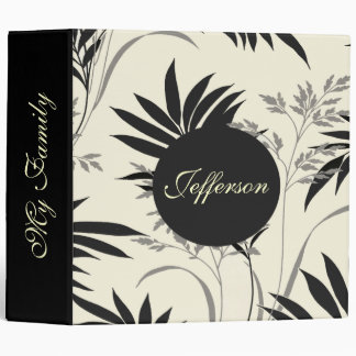 Elegant Black and Cream Photo Album binder