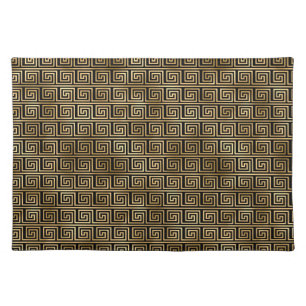 Elegant Black and Gold 1920s Art Deco Vintage Cloth Placemat
