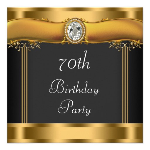 Elegant 70Th Birthday Invitations 4