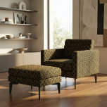 Elegant Black And Gold Art Deco Geometric Pattern Fabric