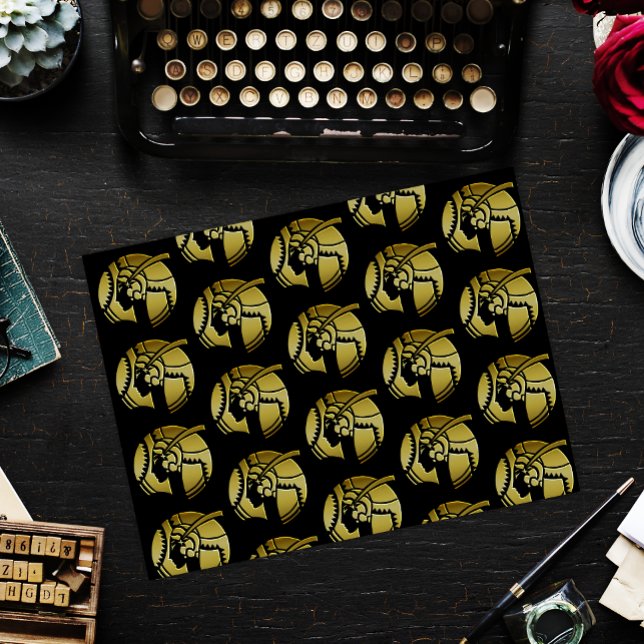 Elegant Black and Gold Art Deco Lady Tissue Paper (Creator Uploaded)