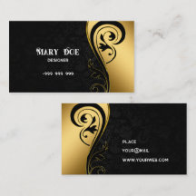 Elegant black and gold