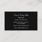 Elegant Black and Gold Chevrons Hair Salon Business Card | Zazzle