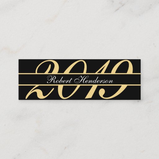 Customizable Elegant black and gold classic insert graduation