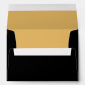 Elegant Black and Gold Envelope (Back (Bottom))