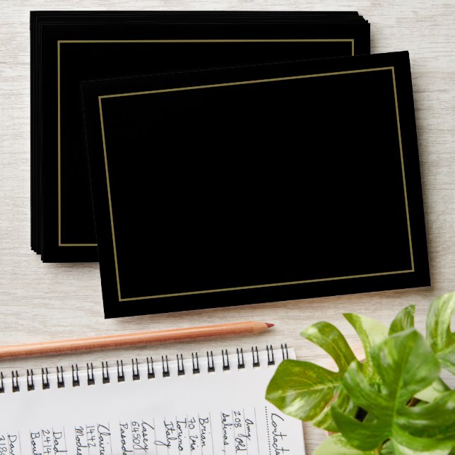 Elegant Black and Gold Envelopes (Stacked)