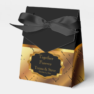 Elegant Black and Gold Favor Box