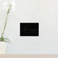 Elegant Black and Gold Foil Wedding Reserved Sign | Zazzle