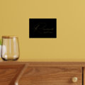Elegant Black and Gold Foil Wedding Reserved Sign | Zazzle