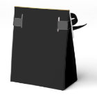 Elegant Black and Gold Glitter High Heel Shoe