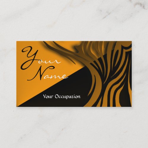 Elegant Black and Gold Monogram Card Business Card Template