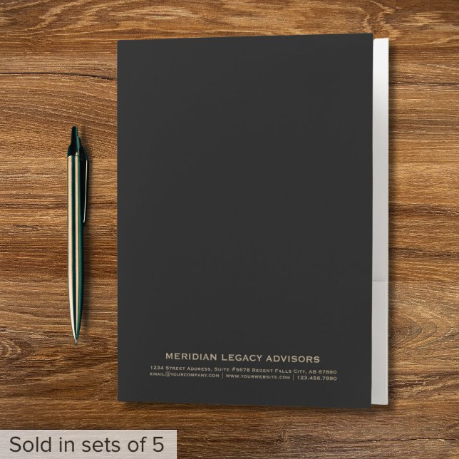 Elegant Black and Gold Presentation Folder (Creator Uploaded)