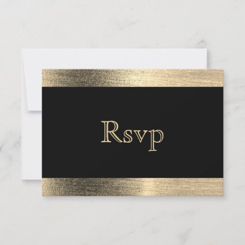 Elegant Black and Gold Starlights Wedding _ RSVP