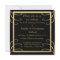 Elegant Black and Gold Swirl Anniversary