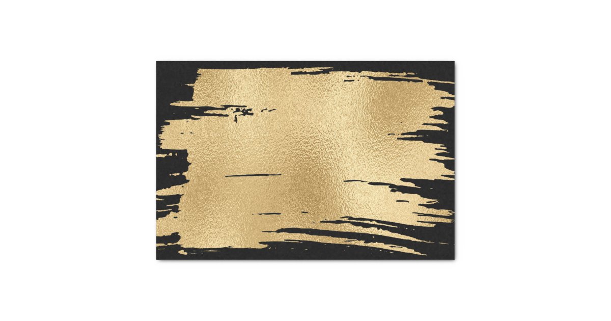 Elegant Black and Gold Tissue Paper | Zazzle