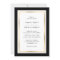 Elegant Black and Gold Wedding Invitation