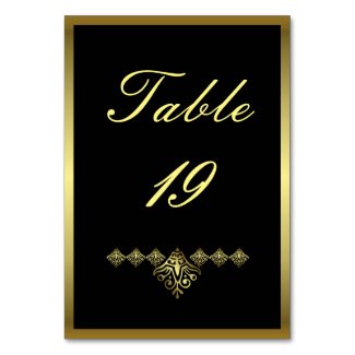 Elegant Black and Gold Wedding Number 19