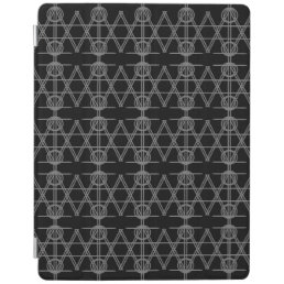 Elegant Black and Gray Geometric pattern iPad Smart Cover