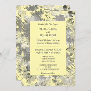 Elegant Black and Gray Invitation