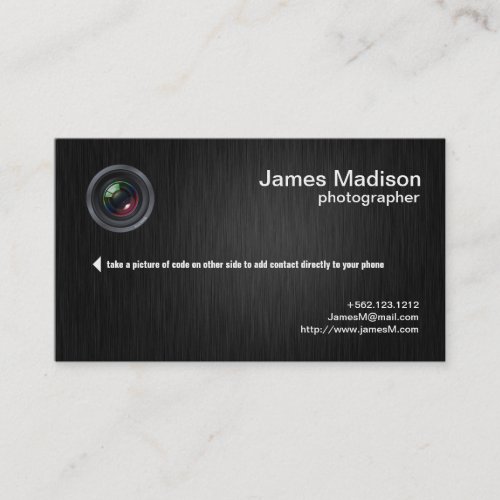 Elegant Black and Metallic Gold Photography Business Card Templates