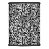 black and silver light shade