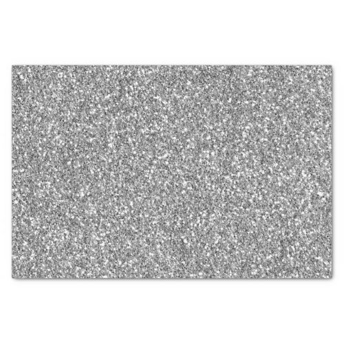 Elegant Black and Silver Glitter Tissue Paper