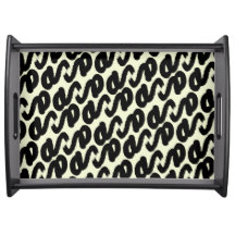 Elegant black and white abstract pattern