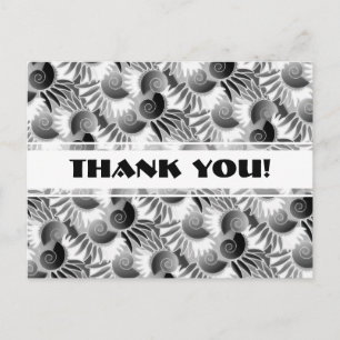 Elegant Black and White Art Deco 1920s Glamour Postcard