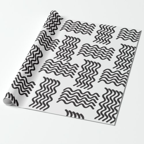 Elegant black and white aztec wrapping paper