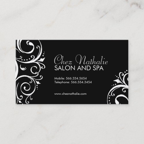 Elegant Black and White Business Cards