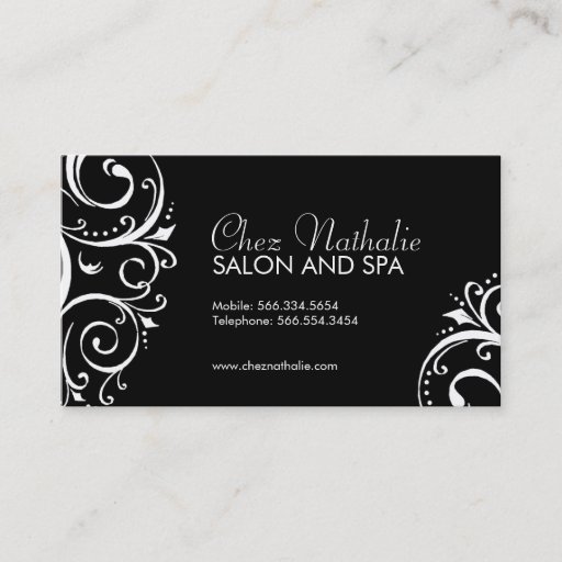 Customizable Elegant Black and White Business Cards
