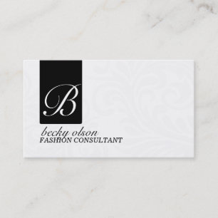Elegant Black and White Business Cards