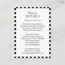 Elegant Black and White Checkerboard Details