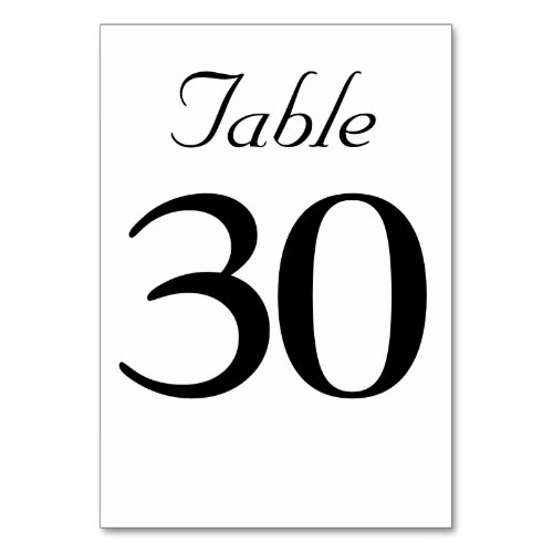 Elegant Black and White Classic Rustic Wedding  Ta Table Number