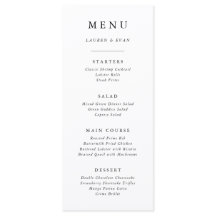 Elegant Black and White Classic Wedding Invitation